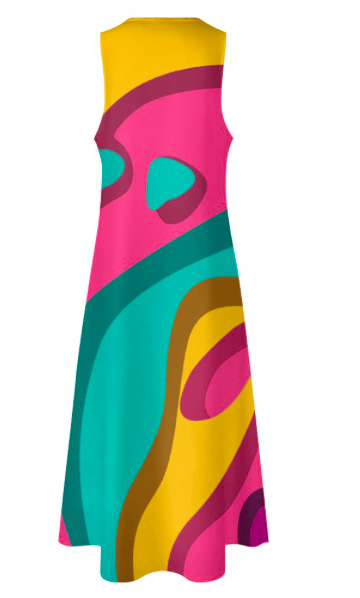 Puccelli Geometric designer dress